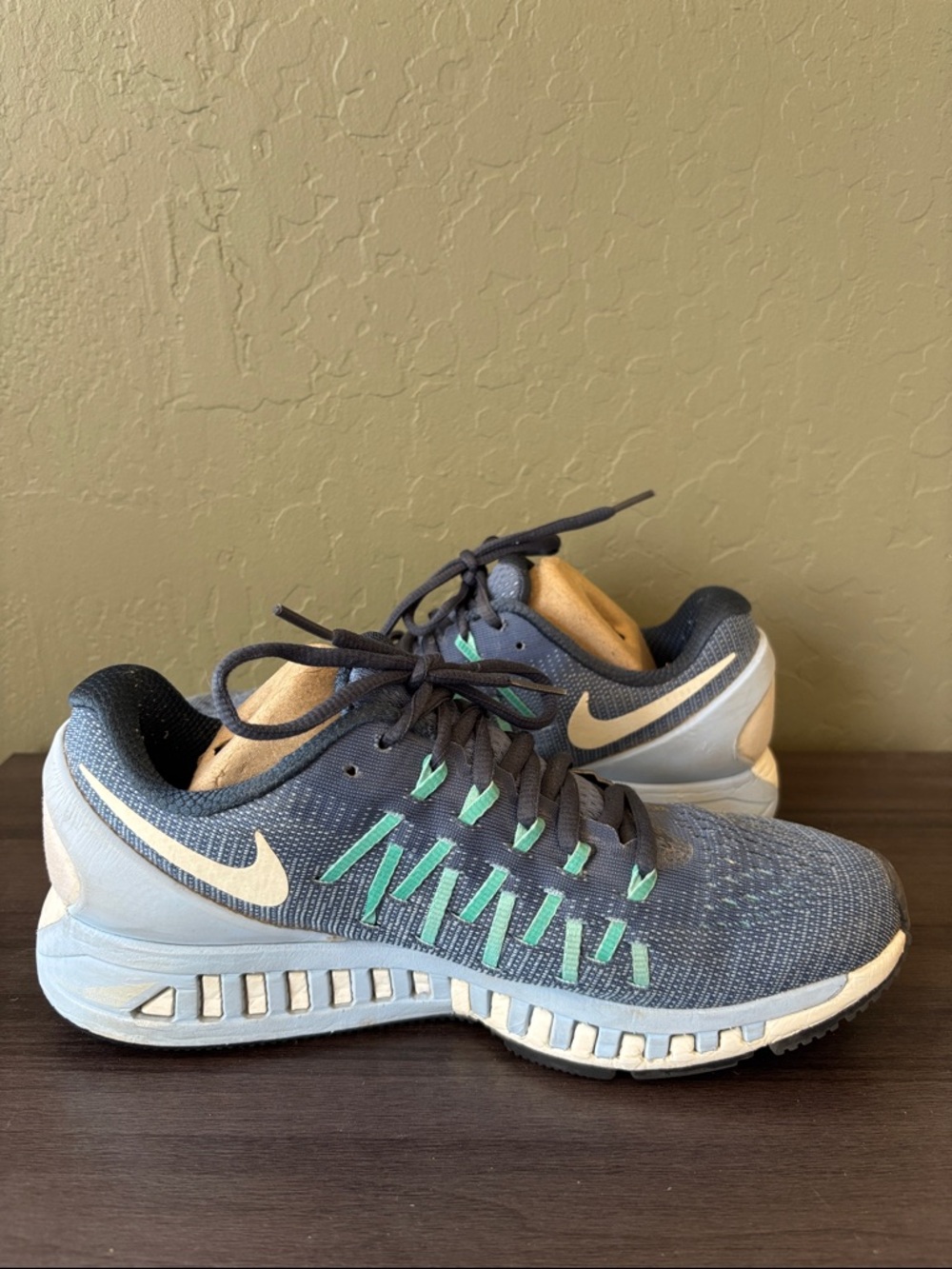 Nike Zoom Odyssey 2‎ Blue White Swoosh Running Shoe Sneaker Size 8.5 - Picture 6 of 10